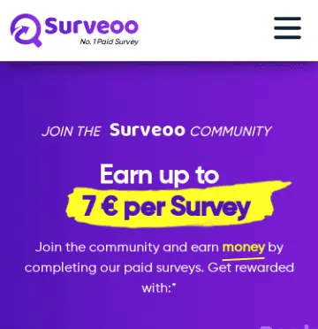 Surveoo - Earn up to €7 per survey